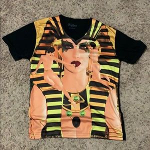 Black and gold Egyptian shirt